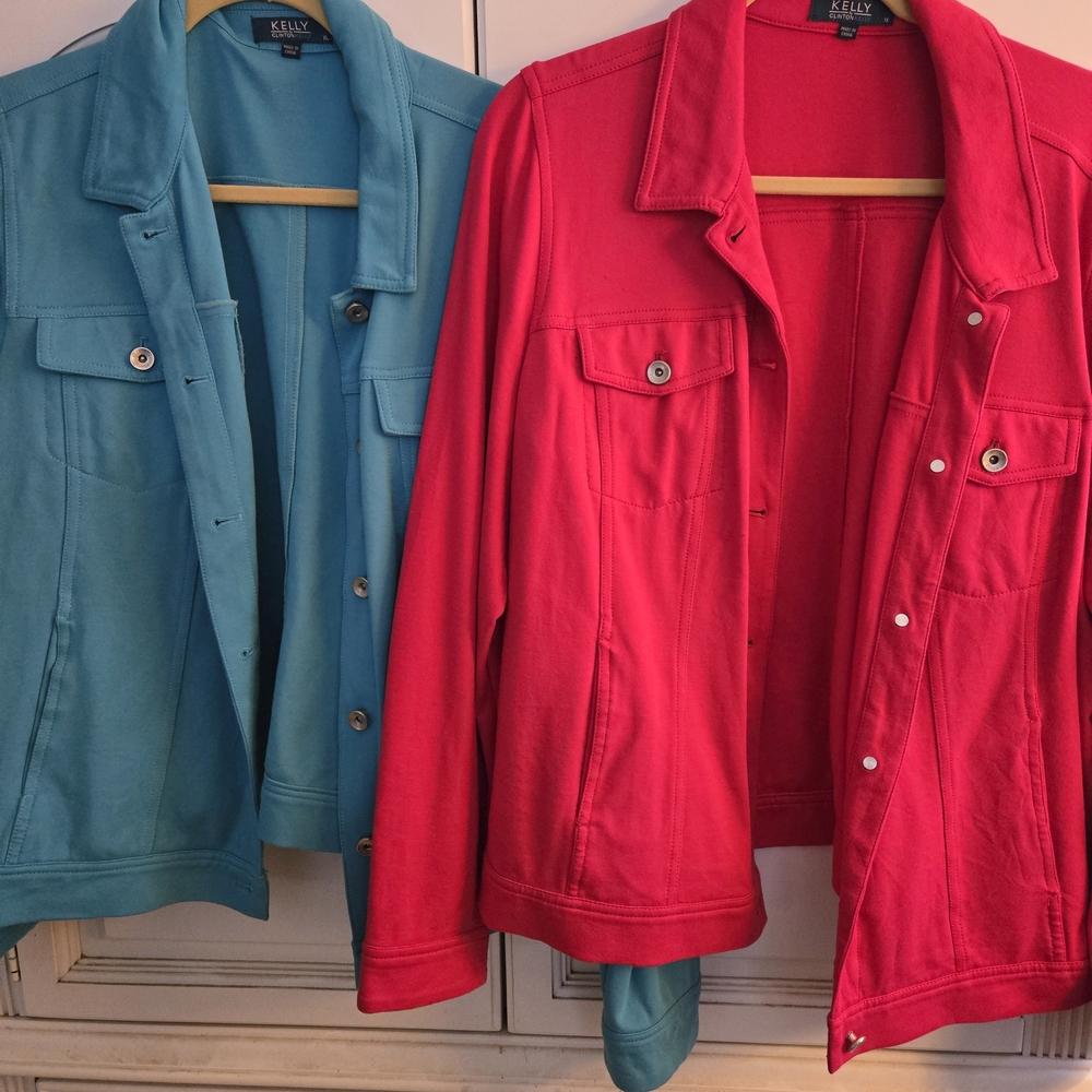 Kally Women's Pink and Blue Jackets